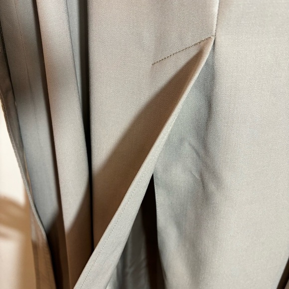 AQUASCUTUM SZ 6 UK Wool Raglan Sleeve Back Slit Belt  Trench Coat with Pockets - Picture 12 of 14